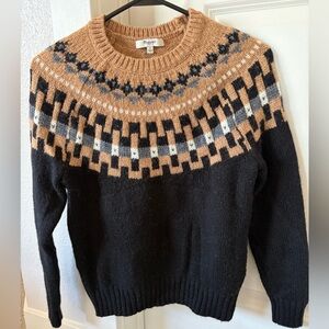 Madewell Fair Isle Women’s Sweater size Small